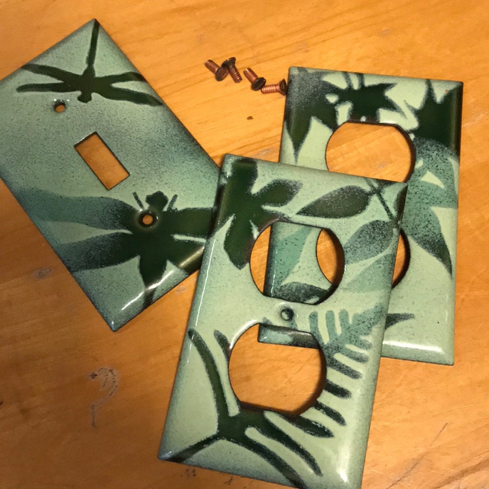 Anthropologie Light Switchplate/ Socket Plates.